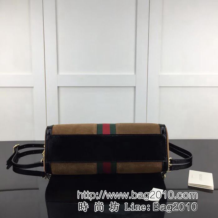 GUCCI古馳頂級原單 新款專櫃品質 實物實拍 524532棕色磨砂皮行李包 HY1183
